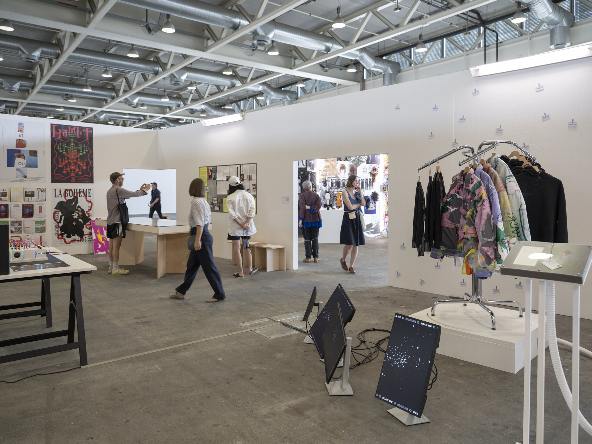 Exhibition view with Emmanuel Crivelli (left) and Visual (Archives) Society